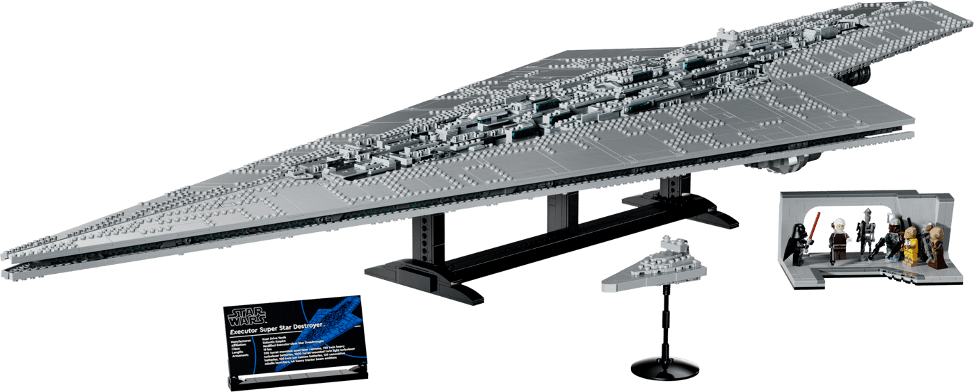 LEGO Executor Super Star Destroyer devant sa boîte